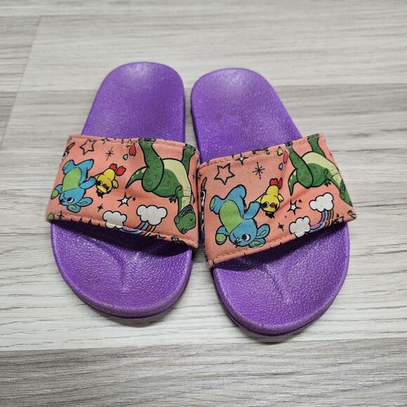 DISNEY Girls Pink Toy Story Slides Sandals Size 11/12 - Picture 2 of 4